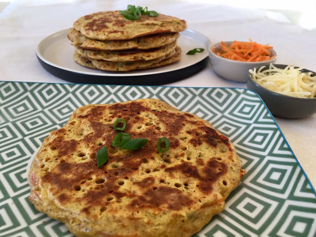 Pancakes de blé noir aux légumes