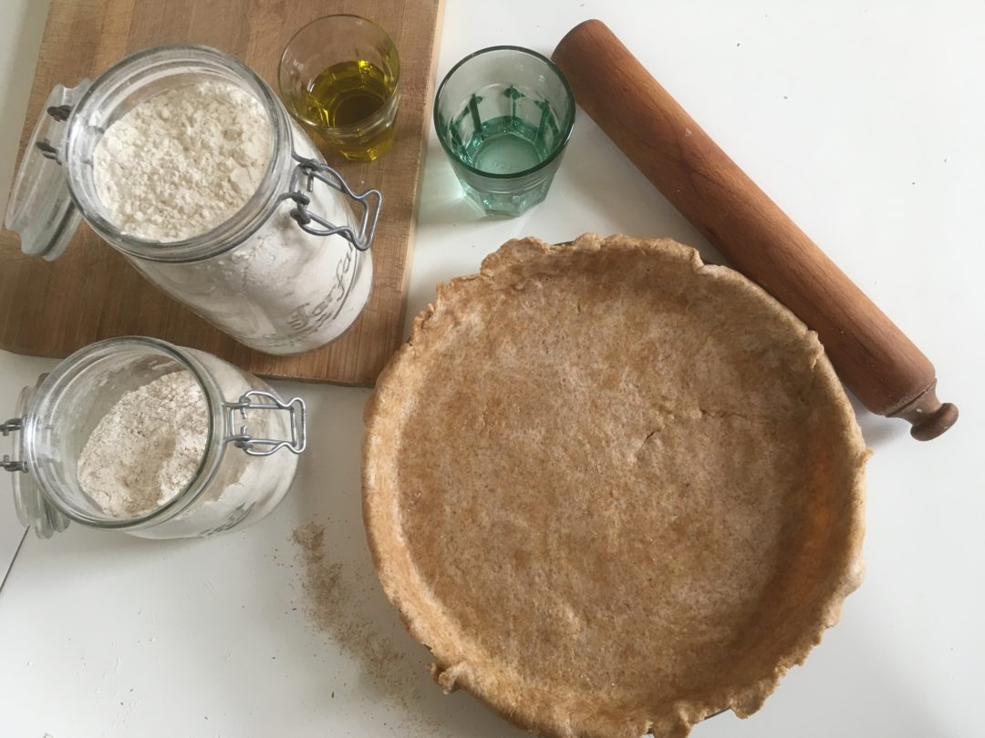 Recette de pâte à tarte maison avec farine complète et sans beurre