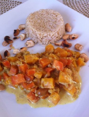 Curry de butternut aux noix de cajou