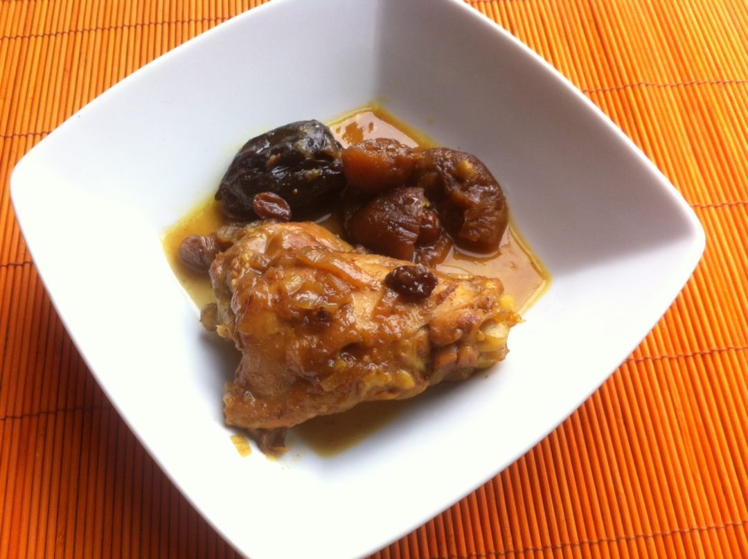 Poulet aux fruits secs