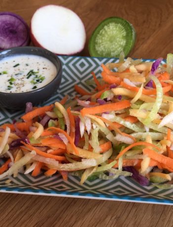 Salade rainbow de radis et carotte