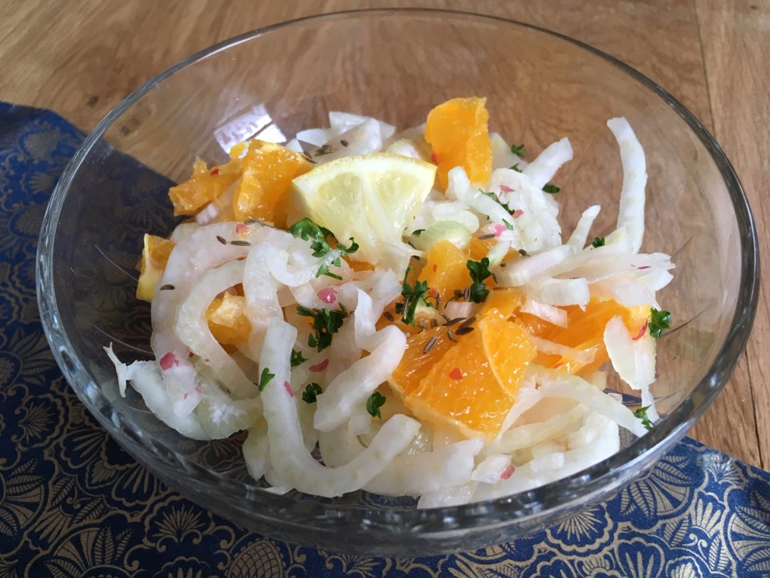 Salade croquante de fenouil à l'orange