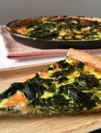 Recette de quiche légère saumon et épinards