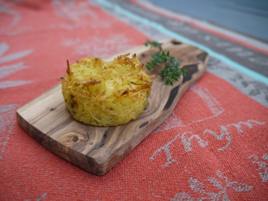 Croustille de pomme de terre au thym