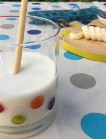 Milkshake banane et fruit