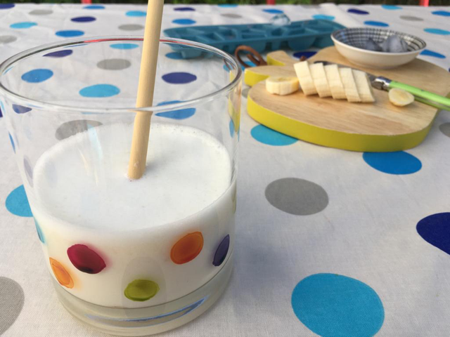 Milkshake banane et fruit