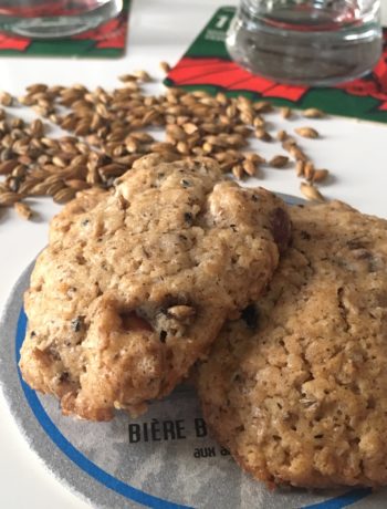 Cookies aux drêches et amandes