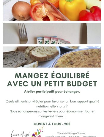 Atelier mangez équilibré avec un petit budget