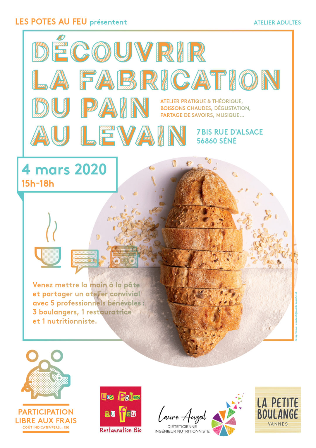 Atelier et animation fabrication de pain au levain