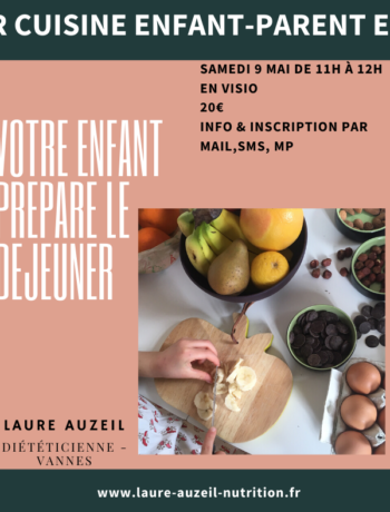 Atelier de cuisine enfant-parent en visio