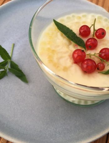 Dessert de tapioca à la verveine