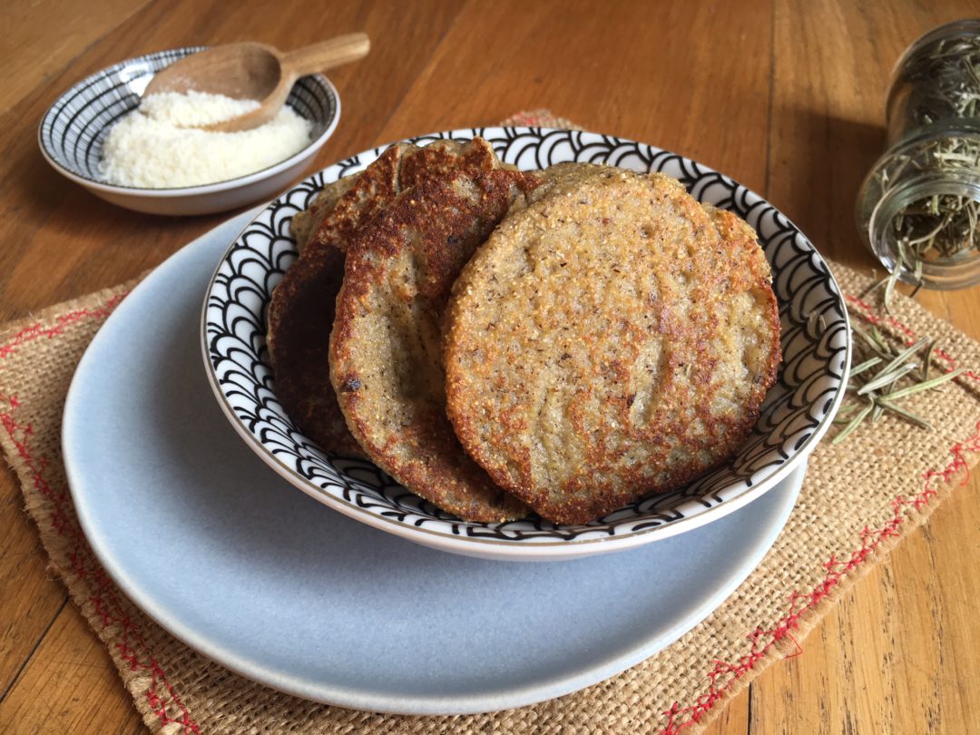 Galettes aux fromages sans oeuf ni gluten