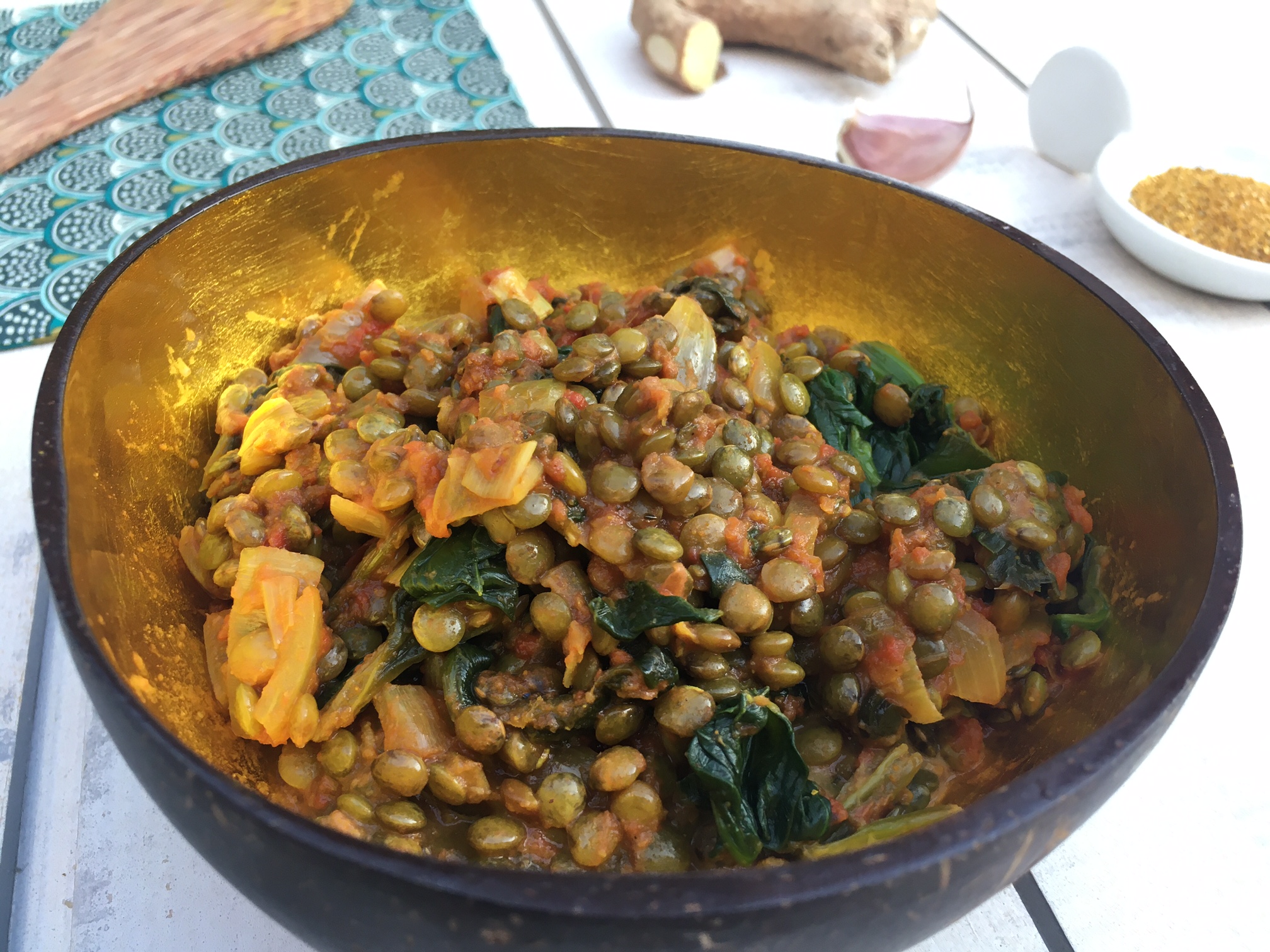 Dhal de lentilles vertes, légumes et coco – Laure Auzeil • Diététicienne &  Ingénieur Nutrition